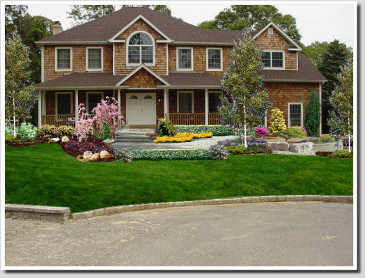 front yard landscape design idea