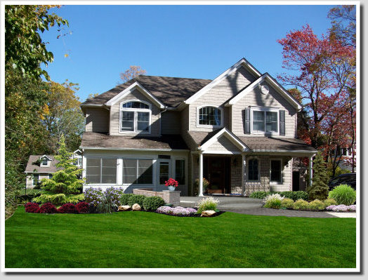 landscape design front porch and plantings
