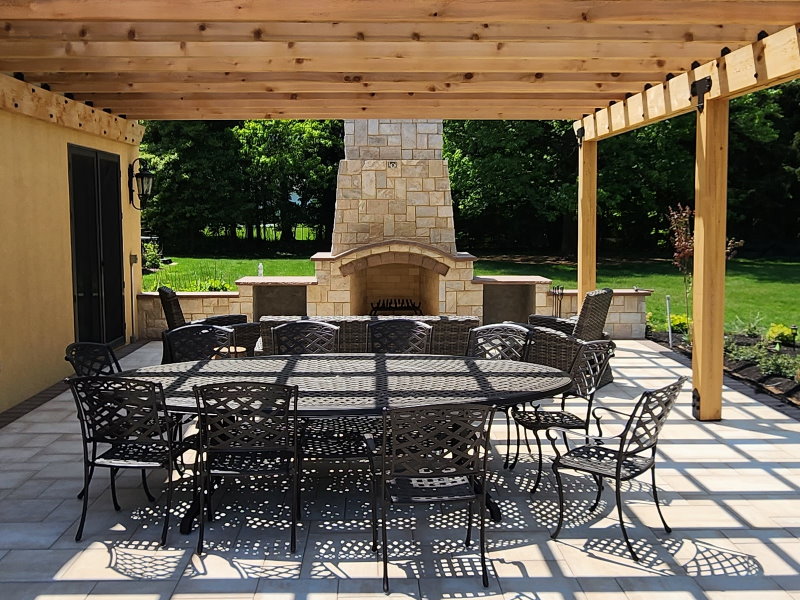 outdoor circular gas fire pit
